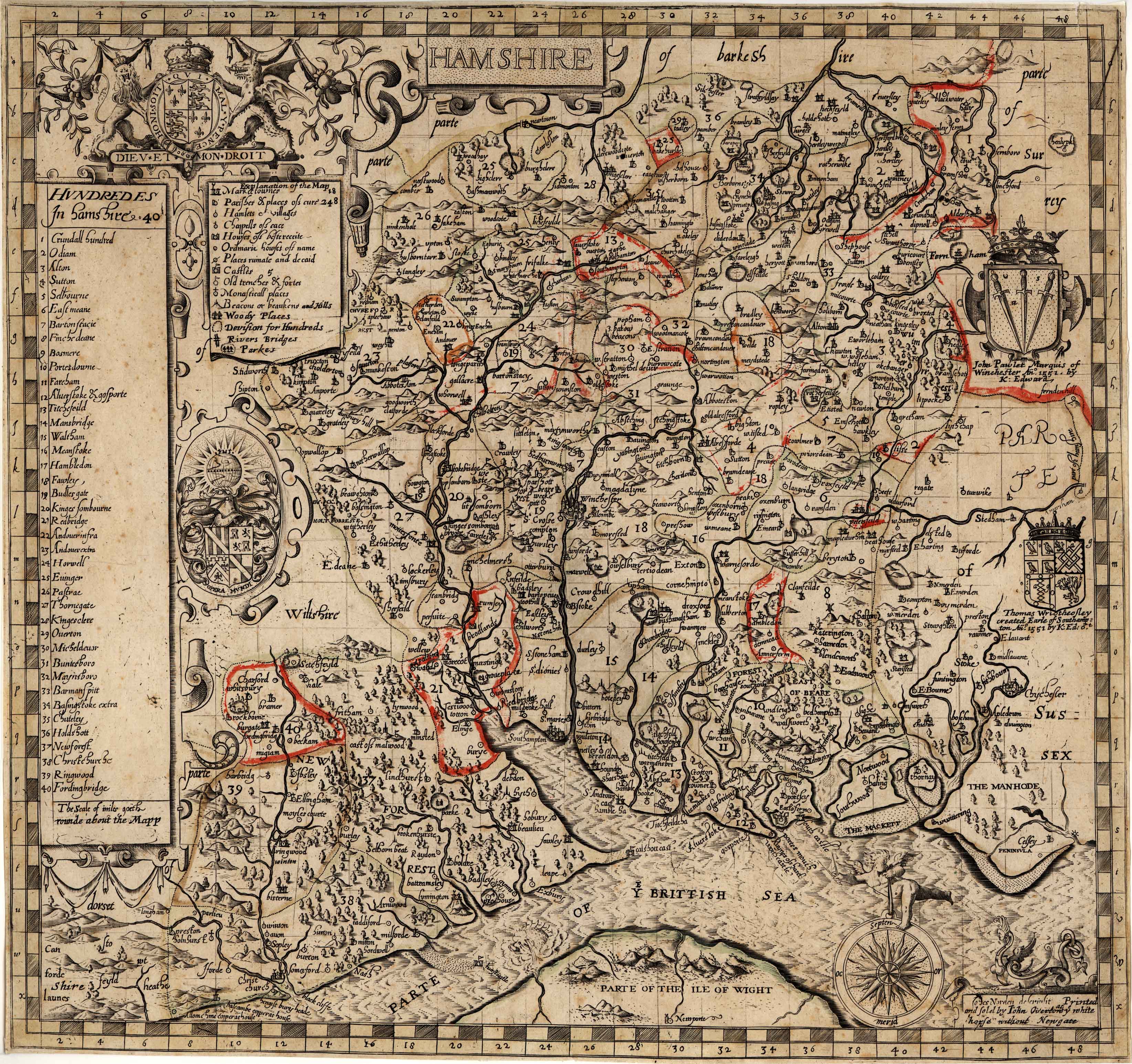 norden 1595 map
